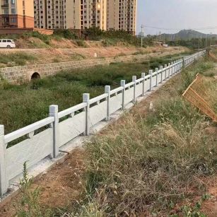 山东 白麻河道栏杆效果展示图