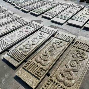 山东 黄金麻花岗岩外墙雕刻板