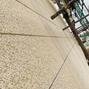 山东 黄金麻花岗岩荔枝面外墙干挂石材效果示例