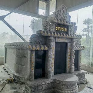 山东 芝麻白墓碑效果展示图