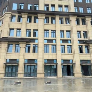 山东 黄金麻花岗岩荔枝面小区外墙干挂