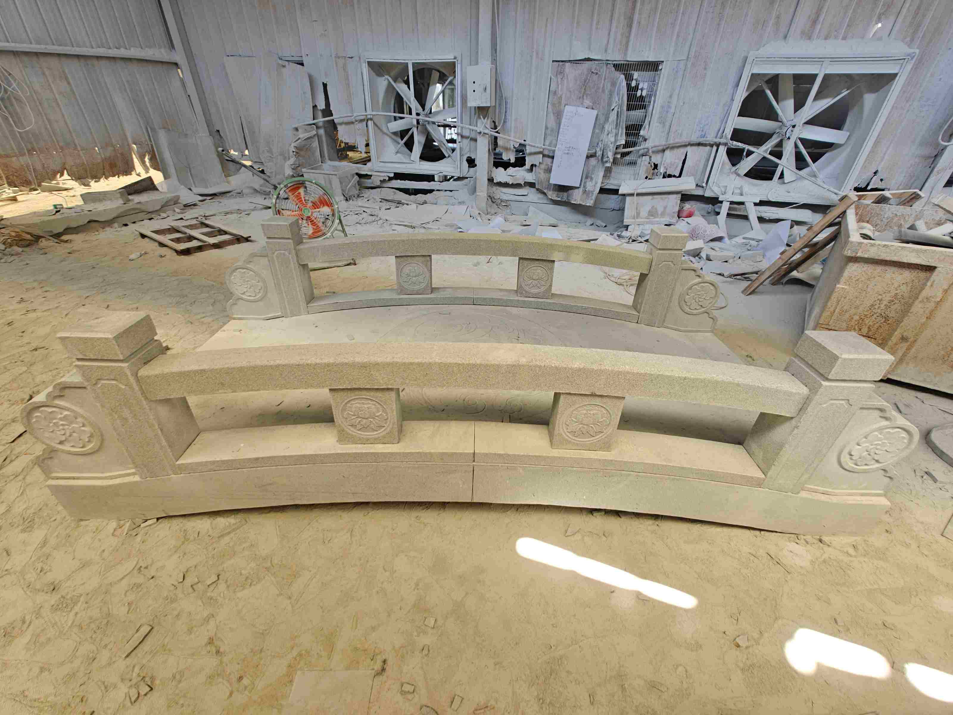 山东 芝麻灰花岗岩异形加工-拱桥，石桥