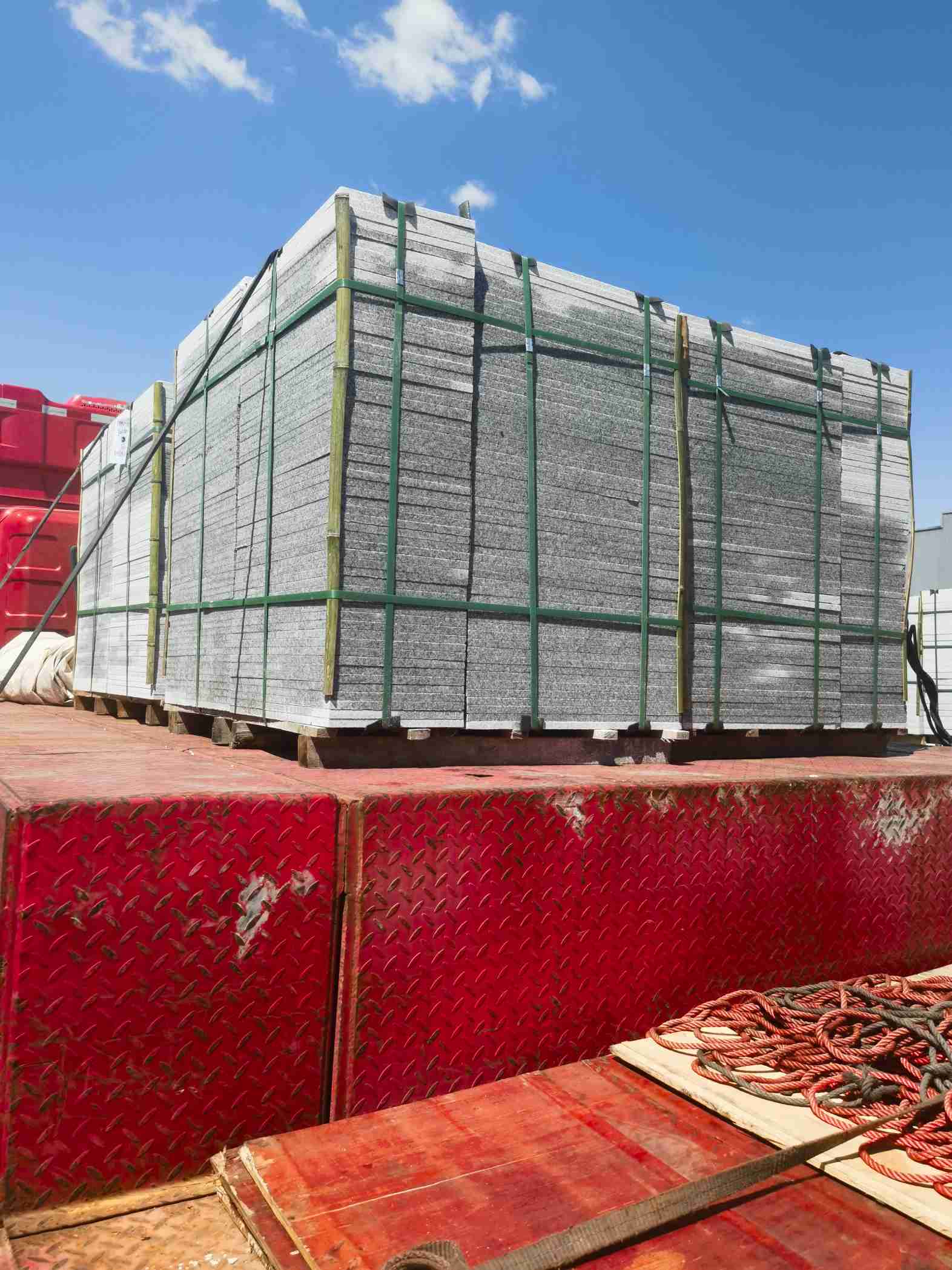 山东 芝麻白火烧规格板地铺石300*600/600*600