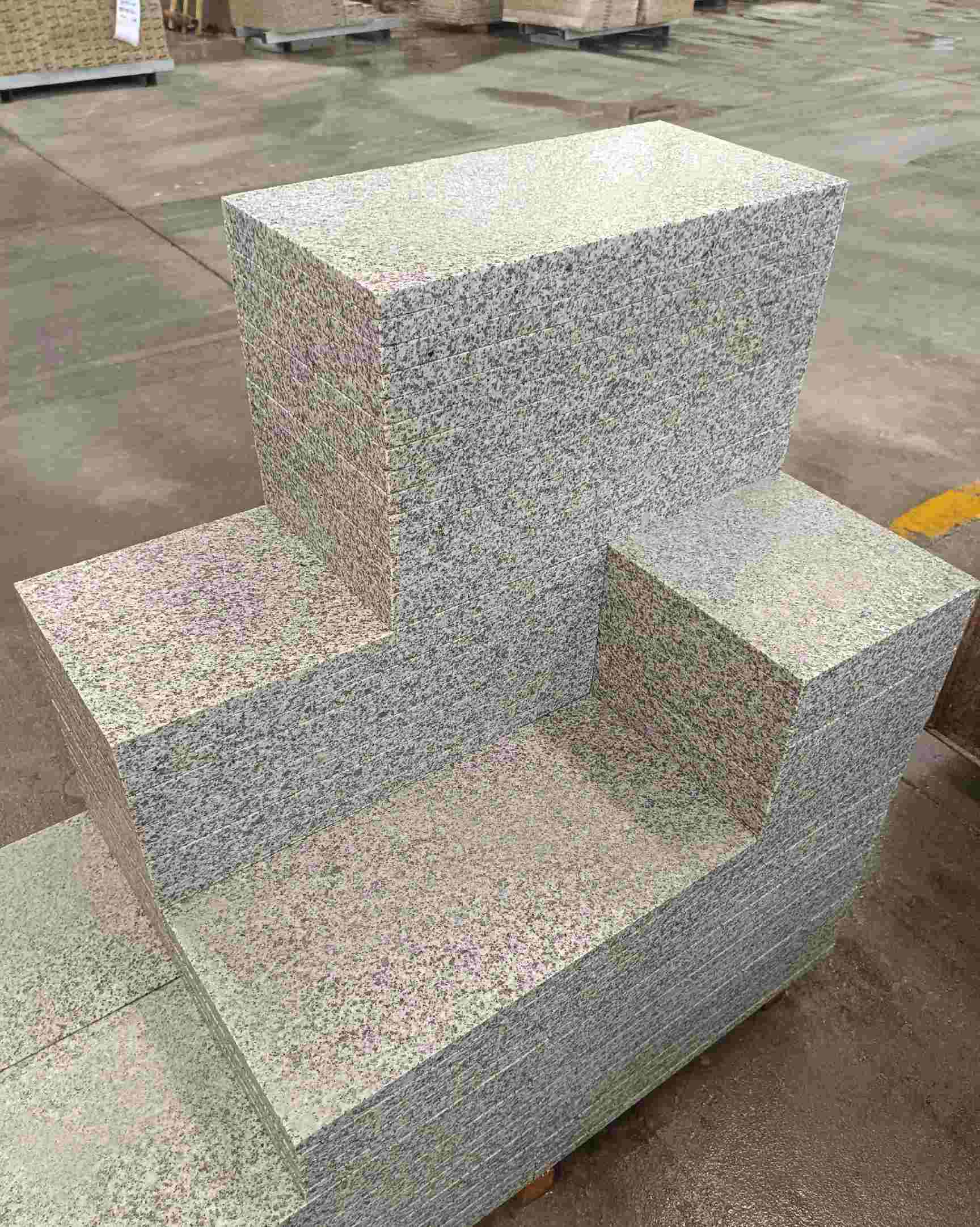 山东 白麻花岗岩荔枝面地铺石