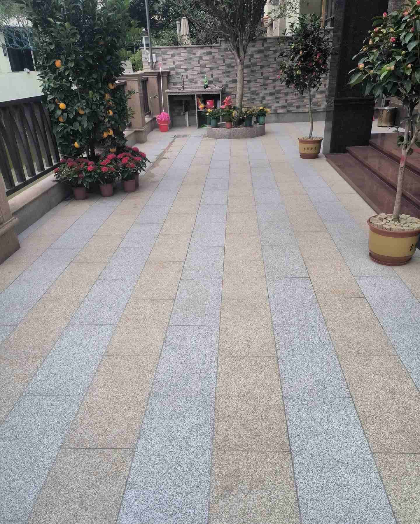 山东 黄金麻白麻荔枝面庭院铺装展示